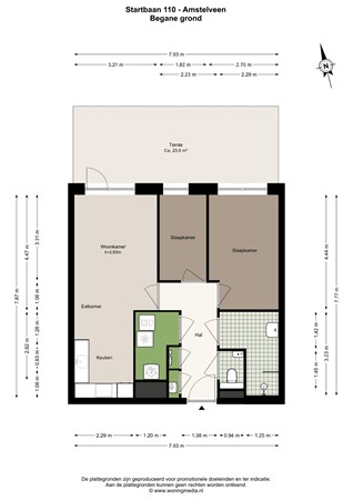 Startbaan 110, 1187 XR Amstelveen - Startbaan 110 - Amstelveen - Begane_grond - 2D.jpg