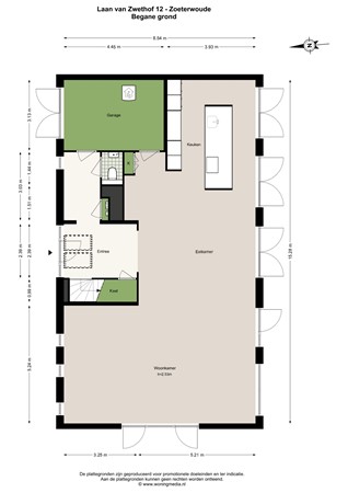 Laan Van Zwethof 12, 2381 DK Zoeterwoude - Laan van Zwethof 12 - Zoeterwoude - Begane_grond - 2D.jpg