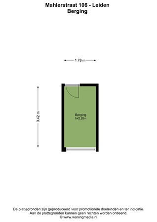 Mahlerstraat 106, 2324 JJ Leiden - Mahlerstraat 106 - Leiden - Berging - 2D.jpg