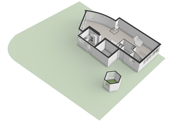 Johanna Westerdijkstraat 54, 2331 MZ Leiden - Johanna Westerdijkstraat 54 - Leiden - Perceeltekening - 3D  _8.jpg