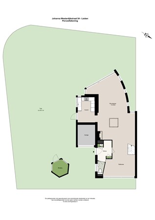 Johanna Westerdijkstraat 54, 2331 MZ Leiden - Johanna Westerdijkstraat 54 - Leiden - Perceeltekening.jpg