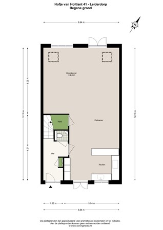 Hofje Van Holtlant 41, 2352 GE Leiderdorp - Hofje van Holtlant 41 - Leiderdorp - Begane_grond - 2D.jpg