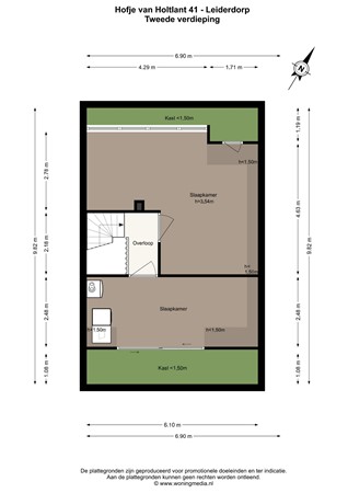 Hofje Van Holtlant 41, 2352 GE Leiderdorp - Hofje van Holtlant 41 - Leiderdorp - 2e_verdieping - 2D.jpg