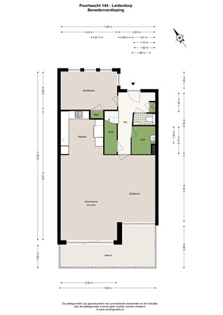 Poortwacht 144, 2353 ED Leiderdorp - Poortwacht 144 - Leiderdorp - Benedenverdieping - 2D.jpg