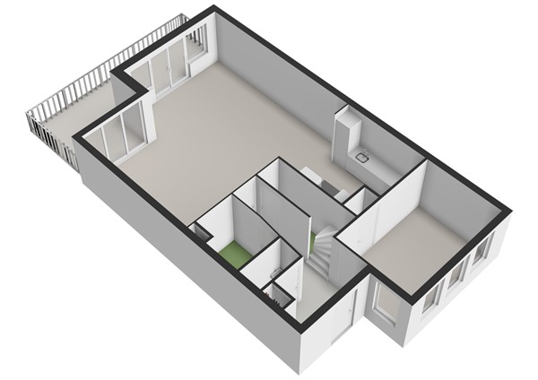 Poortwacht 144, 2353 ED Leiderdorp - Poortwacht 144 - Leiderdorp - Benedenverdieping - 3D  _1.jpg