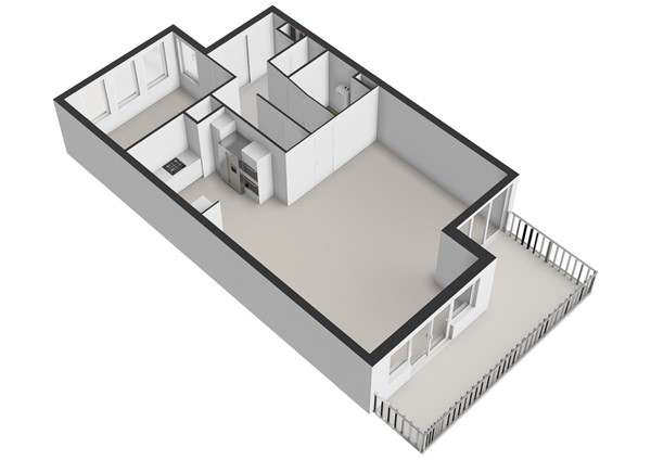 Poortwacht 144, 2353 ED Leiderdorp - Poortwacht 144 - Leiderdorp - Benedenverdieping - 3D  _2.jpg