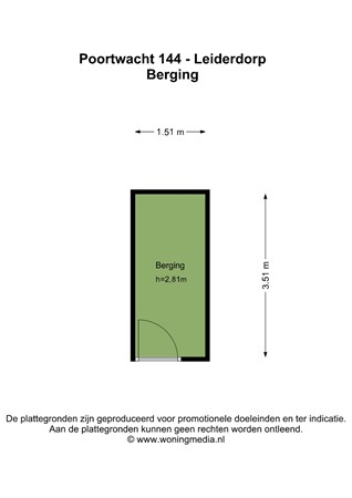 Poortwacht 144, 2353 ED Leiderdorp - Poortwacht 144 - Leiderdorp - Berging - 2D.jpg
