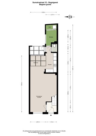 Sumatrastraat 12, 2341 XC Oegstgeest - Sumatrastraat 12 - Oegstgeest - Begane_grond - 2D.jpg