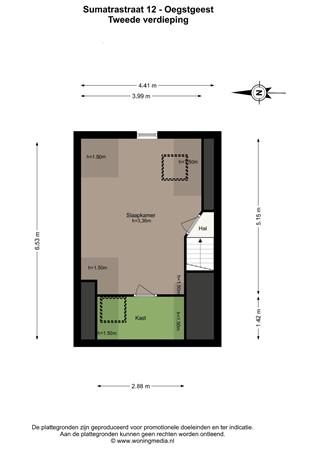 Sumatrastraat 12, 2341 XC Oegstgeest - Sumatrastraat 12 - Oegstgeest - 2e_verdieping - 2D.jpg