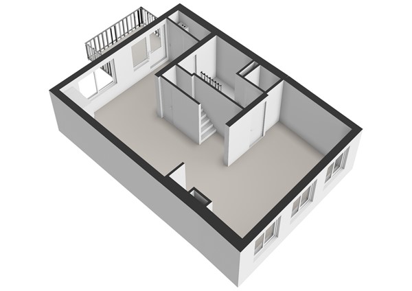 Vliet 5B, 2311 RC Leiden - Vliet 5B - Leiden - 2e_verdieping - 3D  _4.jpg