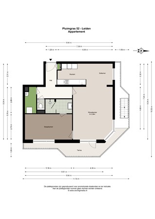 Pluimgras 52, 2318 TM Leiden - Pluimgras 52 - Leiden - Appartement - 2D.jpg