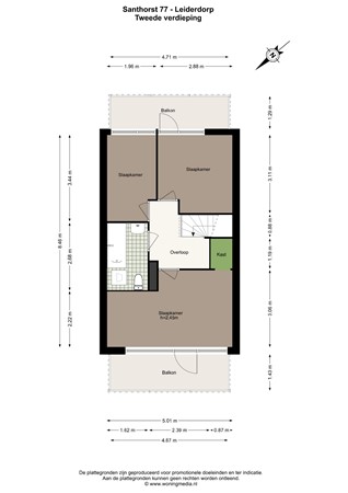 Santhorst 77, 2352 KC Leiderdorp - Santhorst 77 - Leiderdorp - 2e_verdieping - 2D.jpg