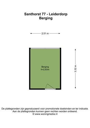 Santhorst 77, 2352 KC Leiderdorp - Santhorst 77 - Leiderdorp - Berging - 2D.jpg