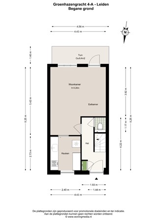 Groenhazengracht 4A, 2311 VT Leiden - Groenhazengracht 4-A - Leiden - Begane_grond - 2D.jpg