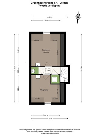 Groenhazengracht 4A, 2311 VT Leiden - Groenhazengracht 4-A - Leiden - 2e_verdieping - 2D.jpg