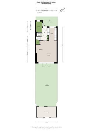 Zuster Reichertstraat 16, 2331 CS Leiden - Zuster Reichertstraat 16 - Leiden - Perceeltekening - 2D.jpg