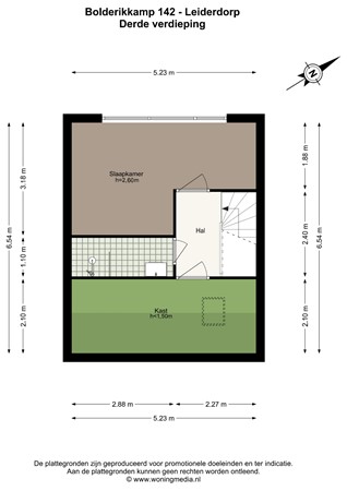 Bolderikkamp 142, 2353 HR Leiderdorp - Bolderikkamp 142 - Leiderdorp - 3e_verdieping - 2D.jpg