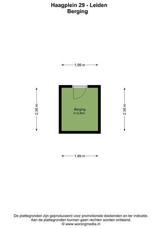 Haagplein 29, 2311 AC Leiden - Haagplein 29 - Leiden - Berging - 2D.jpg