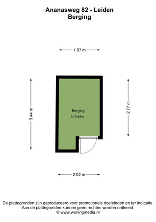 Ananasweg 82, 2321 DC Leiden - Ananasweg 82 - Leiden - Berging - 2D.jpg