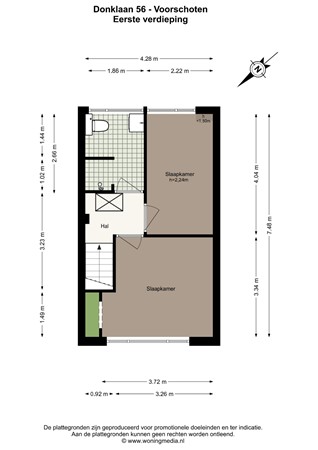 Donklaan 56, 2254 AD Voorschoten - Donklaan 56 - Voorschoten - 1e_verdieping - 2D.jpg