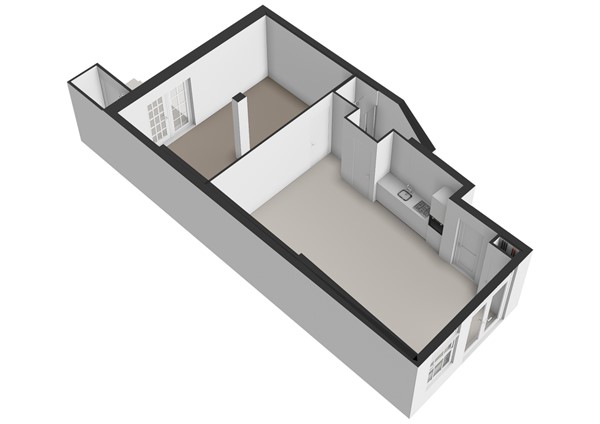 Vliet 5A, 2311 RC Leiden - Vliet 5-A - Leiden - Begane_grond - 3D  _2.jpg