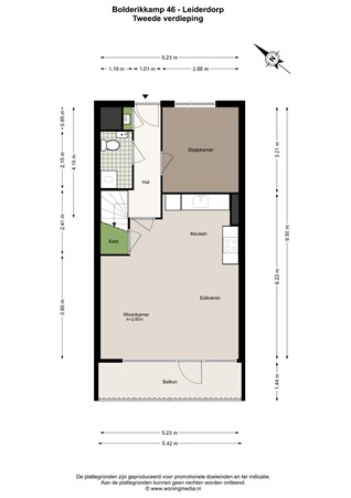 Bolderikkamp 46, 2353 HN Leiderdorp - Bolderikkamp 46 - Leiderdorp - 2e_verdieping - 2D.jpg