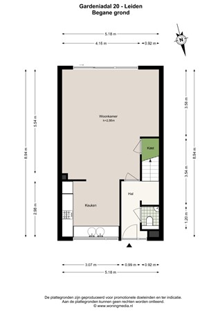 Gardeniadal 20, 2317 HV Leiden - Gardeniadal 20 - Leiden - Begane_grond - 2D.jpg