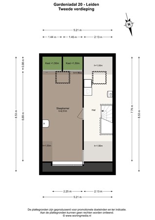 Gardeniadal 20, 2317 HV Leiden - Gardeniadal 20 - Leiden - 2e_verdieping - 2D.jpg