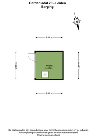 Gardeniadal 20, 2317 HV Leiden - Gardeniadal 20 - Leiden - Berging - 2D.jpg
