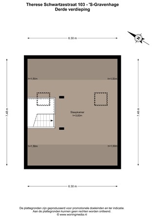 Thérèse Schwartzestraat 103, 2597 XK Den Haag - Therese Schwartzestraat 103 - 'S-Gravenhage - 3e_verdieping - 2D.jpg