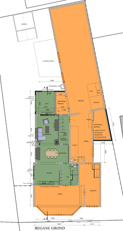 Kerkstraat 54, 5981 CG Panningen - Tekening beganegrond Kerkstraat 54 en 54a Panningen.png
