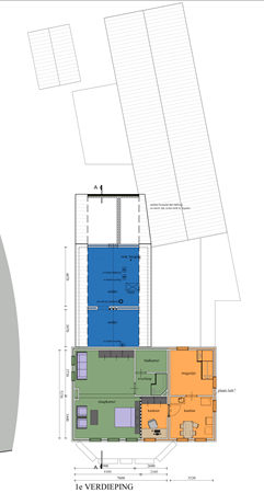 Kerkstraat 54, 5981 CG Panningen - Tekening 1e verdieping Kerkstraat 54 en 54a Panningen.png