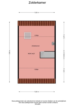 Geentstraat 17, 6121 ZD Born - Geentstraat 17 - Zolderkamer - Plattegrond.jpg