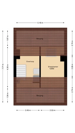 Floorplan - Rembrandtstraat 17, 3372 XM Hardinxveld-Giessendam