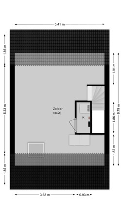 Floorplan - Gieser Wildeman 37, 3371 NG Hardinxveld-Giessendam