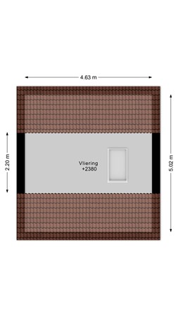 Floorplan - Admiraal de Ruyterstraat 55, 3361 VB Sliedrecht