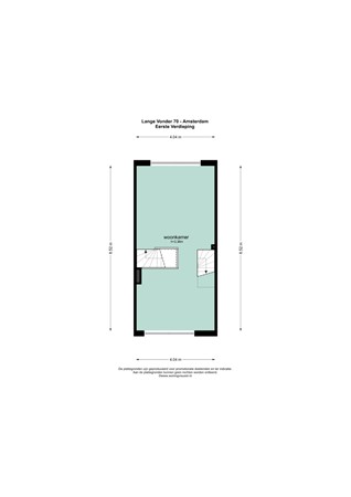 Floorplan - Lange Vonder 70, 1035 JZ Amsterdam