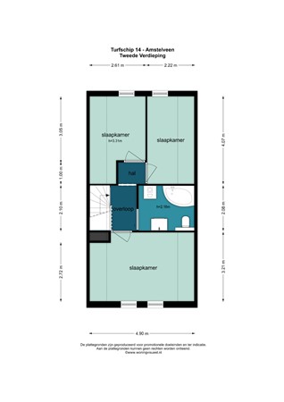 Floorplan - Turfschip 14, 1186 XL Amstelveen