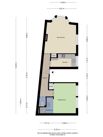 Floorplan - Nepveustraat 20-2, 1058 XP Amsterdam