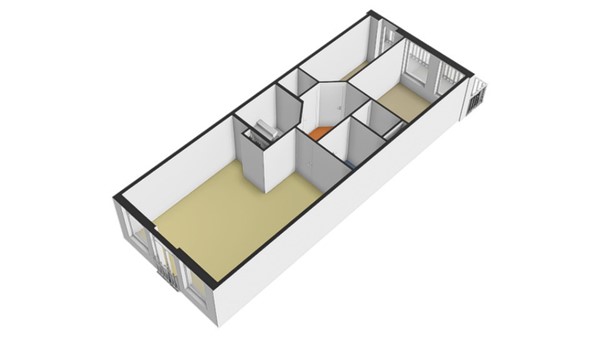 Floorplan - Nieuwe Leliestraat 170B, 1015 HE Amsterdam