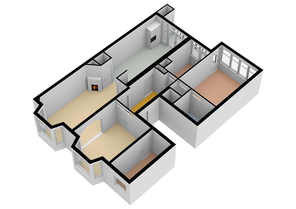 Floorplan - Parnassusweg 15-3, 1077 DB Amsterdam