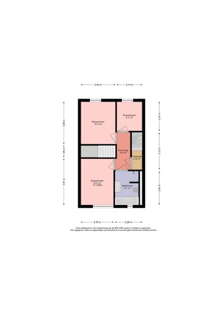Vlietpolderstraat 12, 2493 WG Den Haag - Plattegrond 1e verdieping Vlietpolderstraat 12 - Den Haag.jpg