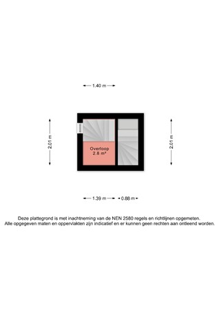 Leliekeverstraat 51, 2492 RH Den Haag - Plattegrond 1e verdieping Leliekaverstraat 51 - Den Haag.jpg