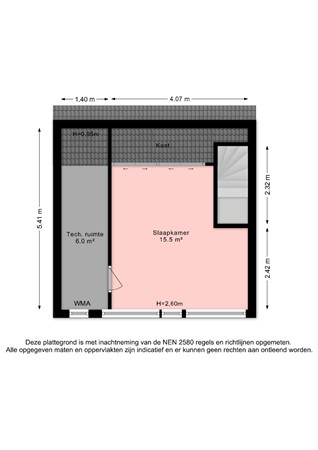 Libelsingel 58, 2492 RC Den Haag - Plattegrond 2e verdieping Libelsingel 58 - Den Haag.jpg