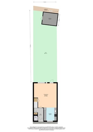 Libelsingel 58, 2492 RC Den Haag - Plattegrond begane grond perceel Libelsingel 58 - Den Haag.jpg