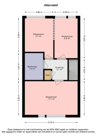 Koolzaadveld 7, 2492 LV Den Haag - Plattegrond 1e verdieping alternatief Koolzaadveld 7 - Den Haag .jpg
