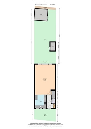 Zandberglaan 33, 2493 BH Den Haag - Plattegrond begane grond perceel Zanberglaan 33 - Den Haag.jpg