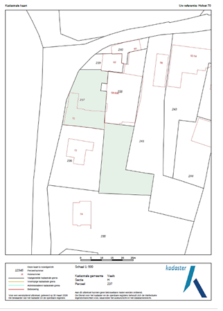 Holset 70, 6295 ND Lemiers - kadastrale kaart