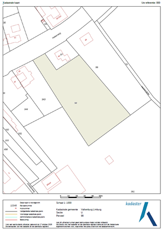 Hekerweg 44, 6301 RH Valkenburg - kadastrale kaart