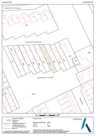 Burgemeester Van Laarstraat 13, 6321 CT Wijlre - kadastrale kaart